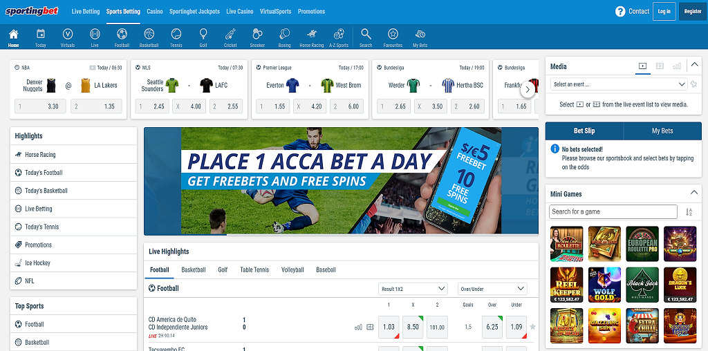 Sportingbet Screenshot
